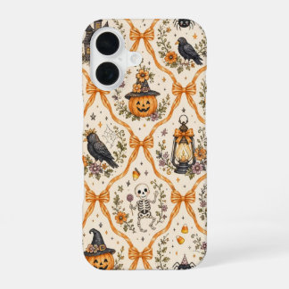ヴィンテージ ハロウィン コケット風 スマホケース かわいい スプーキー iPhone 16ケース