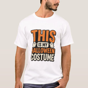 ヴィンテージ ハロウィン コスチューム おばけ タイポグラフィ デザイン_ Tシャツ