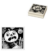 ヴィンテージ ハロウィン ジャック・オ・ランタン ゴム印 (押印)