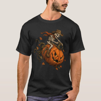 ヴィンテージ ハロウィン スケルトン パンプキン Tシャツ