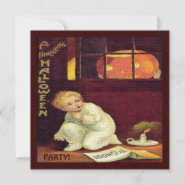 ヴィンテージ ハロウィン スリリング 招待状