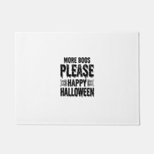 ヴィンテージ・ハロウィン・タイポグラフィデザイン もっとブー! ドアマット