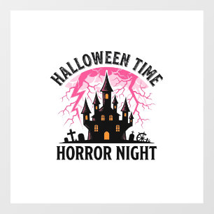 ヴィンテージ ハロウィン タイム ホラー ナイト ハウンテッド キャスル ウィンドウサイン