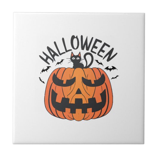 ヴィンテージ ハロウィン  タイル (正面)