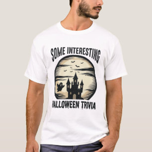 ヴィンテージ ハロウィン トリビア ガール ムーン Tシャツ デザイン_1