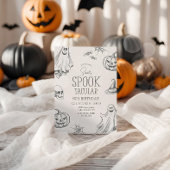ヴィンテージ ハロウィン バースデー インビテーション（年齢自由） 招待状