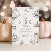 ヴィンテージ ハロウィン バースデー インビテーション（年齢自由） 招待状
