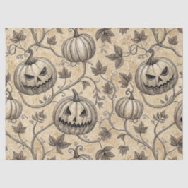 ヴィンテージ・ハロウィン・パンプキン・つる模様 薄葉紙