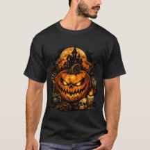 ヴィンテージ ハロウィン パンプキン グラフィックTシャツ