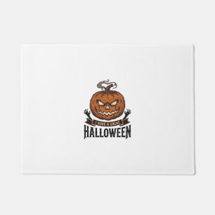 ヴィンテージ ハロウィン パンプキン ゴシック Tシャツ デザイン 1 ドアマット