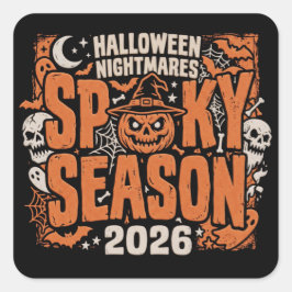 ヴィンテージ ハロウィン パンプキン ステッカー - スプーキーシーズン