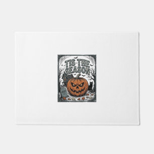 ヴィンテージ ハロウィン パンプキン 猫 Tis The Season Tシャツ ドアマット