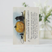 ヴィンテージ ハロウィン パーティー 招待状 (スタンド正面)