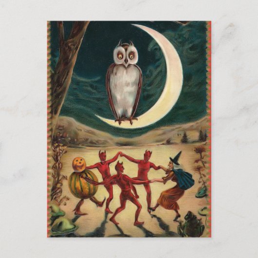 ヴィンテージ ハロウィン ポストカード (正面)