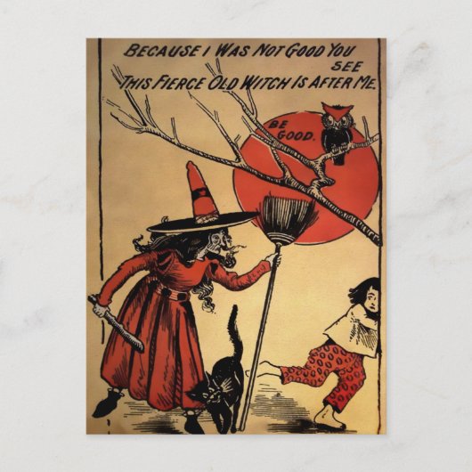 ヴィンテージ ハロウィン ポストカード (正面)