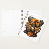 ヴィンテージ ハロウィン モース カボチャ 魔女 帽子 Tシャツ_1 プランナー手帳 (ディスプレー)