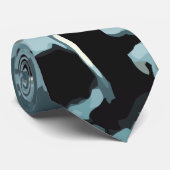 ヴィンテージ ハロウィン、不気味な墓地と墓 ネクタイ (ロール)