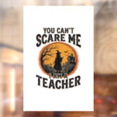 ヴィンテージ ハロウィン 先生 怖い 学校 Tシャツ デザイン ウィンドウサイン (シート2)