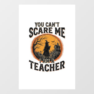 ヴィンテージ ハロウィン 先生 怖い 学校 Tシャツ デザイン ウィンドウサイン
