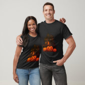 ヴィンテージ ハロウィン 幽霊屋敷 Tシャツ (ユニセックス)