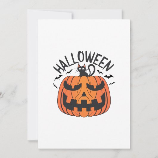 ヴィンテージ ハロウィン  招待状 (正面)