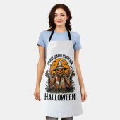 ヴィンテージ ハロウィン 案山子 かぼちゃ 魔女 Tシャツ_1 エプロン (着用した状態)