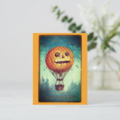 ヴィンテージ ハロウィン 楽しいイラスト ポストカード (スタンド正面)