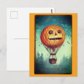 ヴィンテージ ハロウィン 楽しいイラスト ポストカード (正面/裏面)