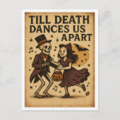 ヴィンテージ・ハロウィン 死が二人を分かつまで踊り明かそう ポストカード (正面)