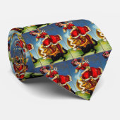 ヴィンテージ ハロウィン 赤いドレスの女性 ネクタイ (ロール)