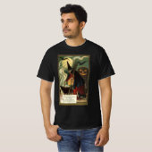ヴィンテージ ハロウィン 魔女の魔法の鍋 Tシャツ (正面フル)