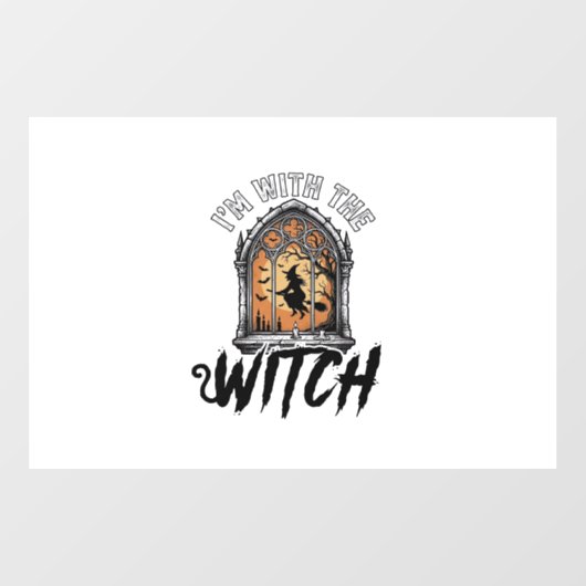 ヴィンテージ・ハロウィン 魔法使いといっしょ ウィンドウサイン (シート)