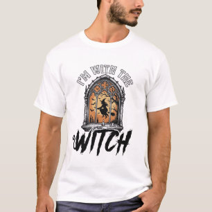 ヴィンテージ・ハロウィン 魔法使いといっしょ Tシャツ