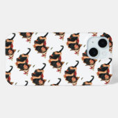 ヴィンテージ ハロウィン, 黒猫の少女魔女 Case-Mate iPhoneケース (裏面 (横))
