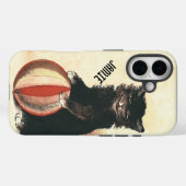 ヴィンテージ ハロウィン 黒猫 Case-Mate iPhoneケース (裏面 (横))