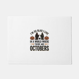 ヴィンテージ ハロウィン 10月 引用 かぼちゃ 猫 デザイン ドアマット