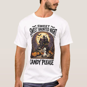ヴィンテージ ハロウィン Tシャツ キャンディ ナイト ハウンテッド ハウス_