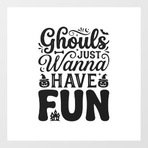 ヴィンテージ・ハロウィンSVG_1 ゴールズは楽しみたい ウィンドウサイン