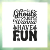 ヴィンテージ・ハロウィンSVG_1 ゴールズは楽しみたい ウィンドウサイン (シート3)