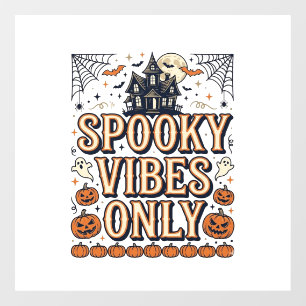 ヴィンテージ・ハロウィンTシャツデザイン スプーキー・バイブス・オンリー_1 ウィンドウサイン