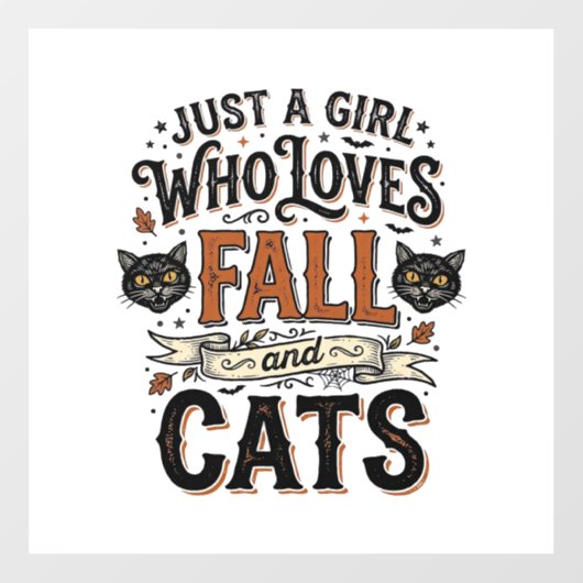 ヴィンテージ・ハロウィンTシャツデザイン_1 ネコ好きな人へ ウィンドウサイン (シート)