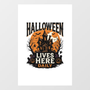 ヴィンテージ ハロウィンTシャツ 幽霊の館 日常 ゴシック ウィンドウサイン