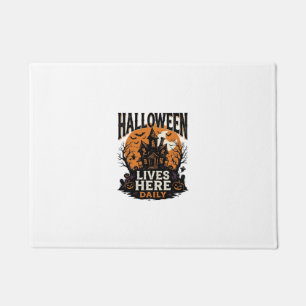 ヴィンテージ ハロウィンTシャツ 幽霊の館 日常 ゴシック ドアマット