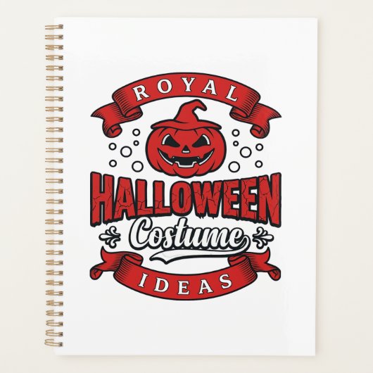 ヴィンテージ・ハロウィーン仮装アイデア ベクター デザイン_1 プランナー手帳 (正面)