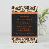 ヴィンテージ ハロウィーン ウィッチ パーティー 招待状 (スタンド正面)