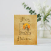 ヴィンテージ ハロウィーン ウィッチ ホリデー カード (スタンド正面)