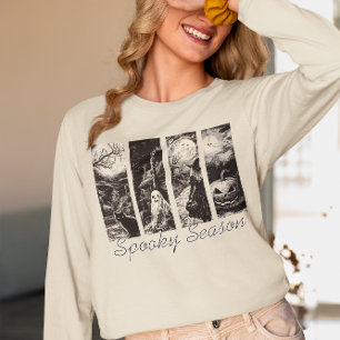 ヴィンテージ・ハロウィーン・ゴースト・パンプキン スプーキーシーズン トライブレンドTシャツ