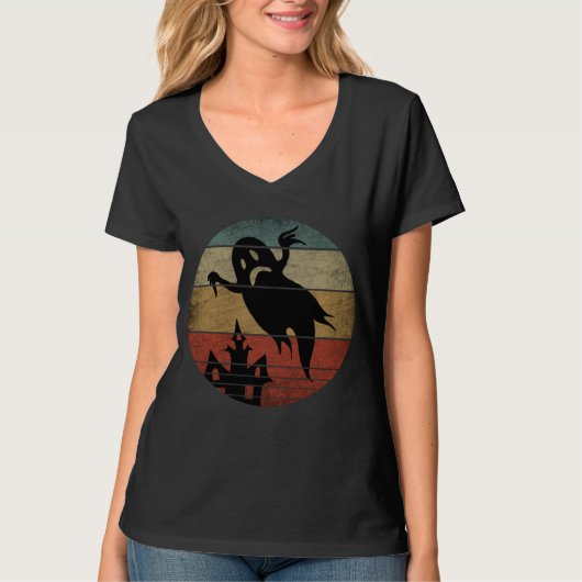 ヴィンテージ ハロウィーン ゴースト Tシャツ (正面)