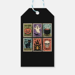 ヴィンテージ ハロウィーン スタンプ シート ギフトタグ