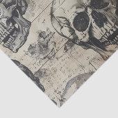 ヴィンテージ ハロウィーン デコパージュ スカル 薄葉紙 (詳細)
